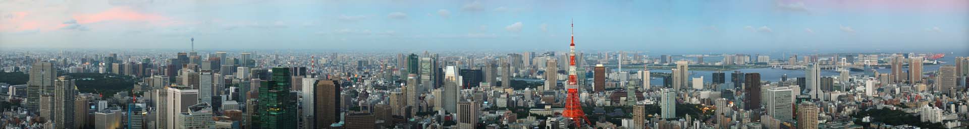 Foto, materieel, vrij, landschap, schilderstuk, bevoorraden foto,Tokio heel uitzicht, Tokio Toren, Hoogbouw, Tokio Baai, De benedenstad wijk