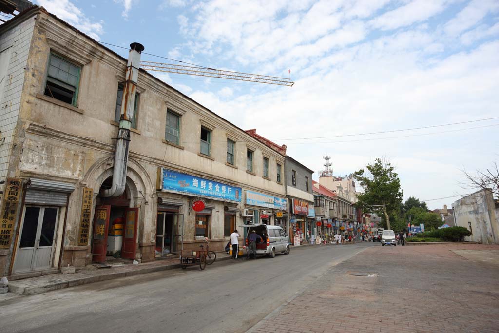 fotografia, materiale, libero il panorama, dipinga, fotografia di scorta,Yantai immagazzina, facendo il turista macchia, Architettura moderna, negozio di souvenir, ricorso