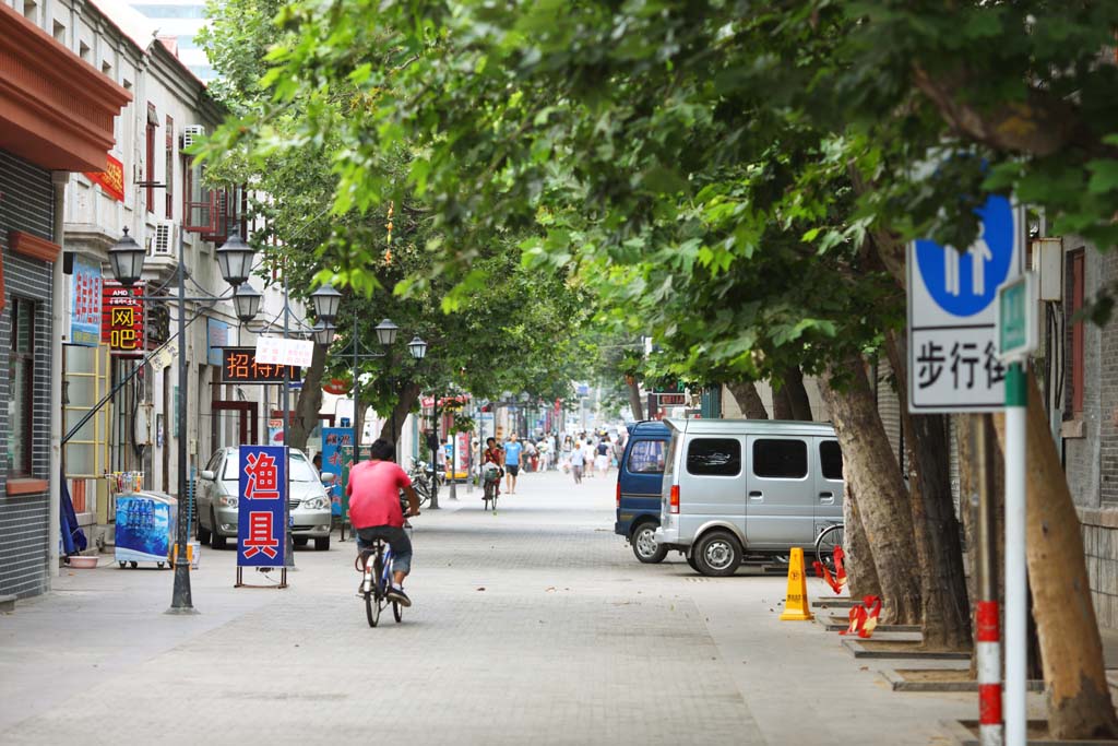 Foto, materieel, vrij, landschap, schilderstuk, bevoorraden foto,Yantai, Bezoekende touristenplaats stip, Moderne architectuur, Berm boom, Vakantieoord