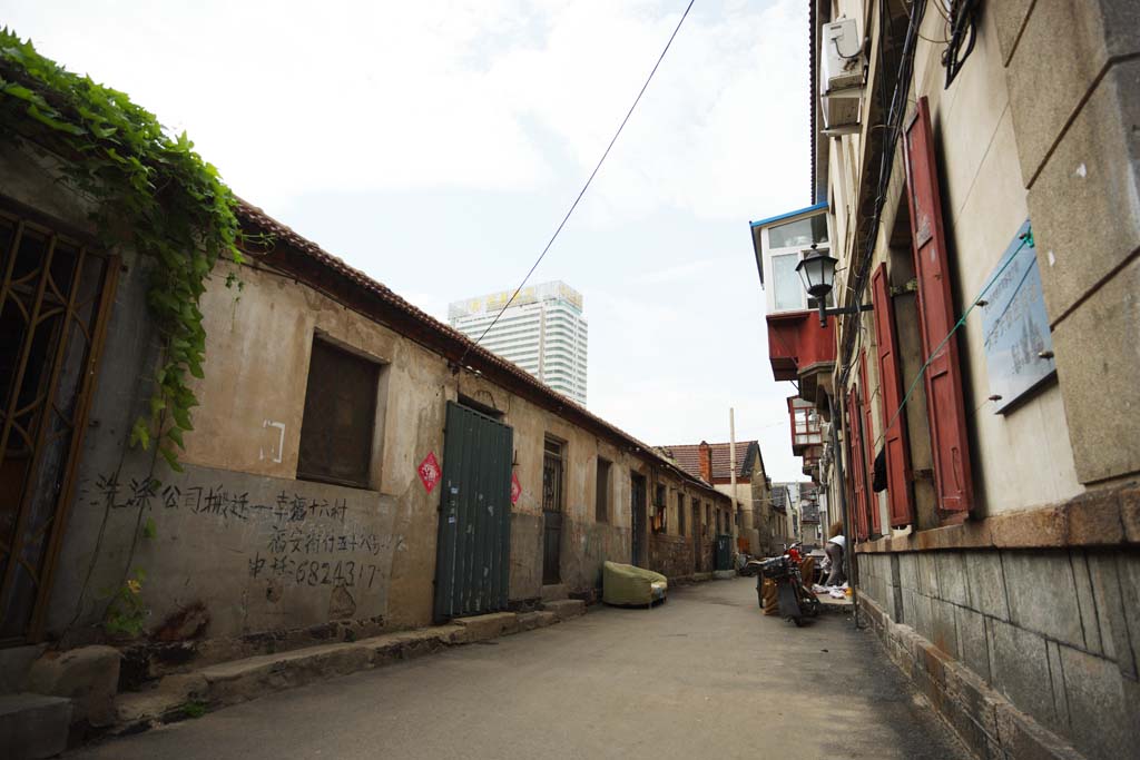 fotografia, materiale, libero il panorama, dipinga, fotografia di scorta,Yantai architettura moderna, facendo il turista macchia, Architettura moderna, Un vicolo, ricorso