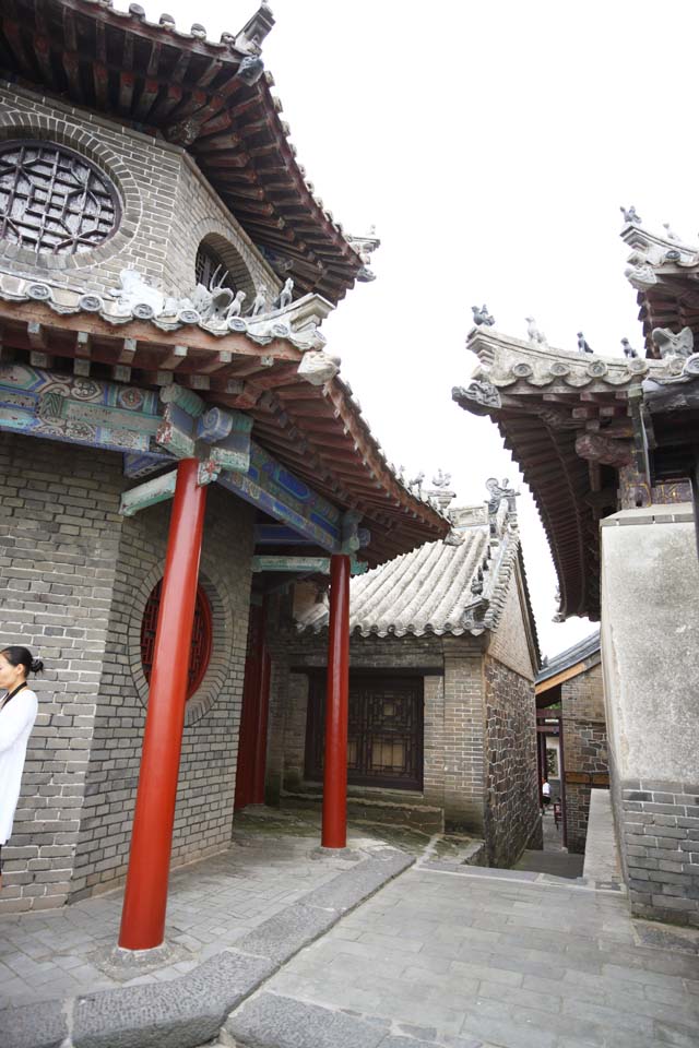 Foto, materiell, befreit, Landschaft, Bild, hat Foto auf Lager,Penglai-Pavillon, Fata Morgana, hohes Gebude, Chinesisches Essen, das Besichtigen von Stelle