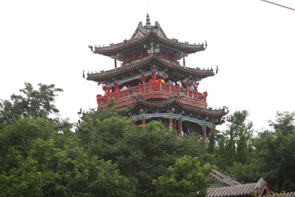 Foto, materieel, vrij, landschap, schilderstuk, bevoorraden foto,Aikai bower, Klokje toren, Verheven gebouw, Chinees etenswaar, Bezoekende touristenplaats stip