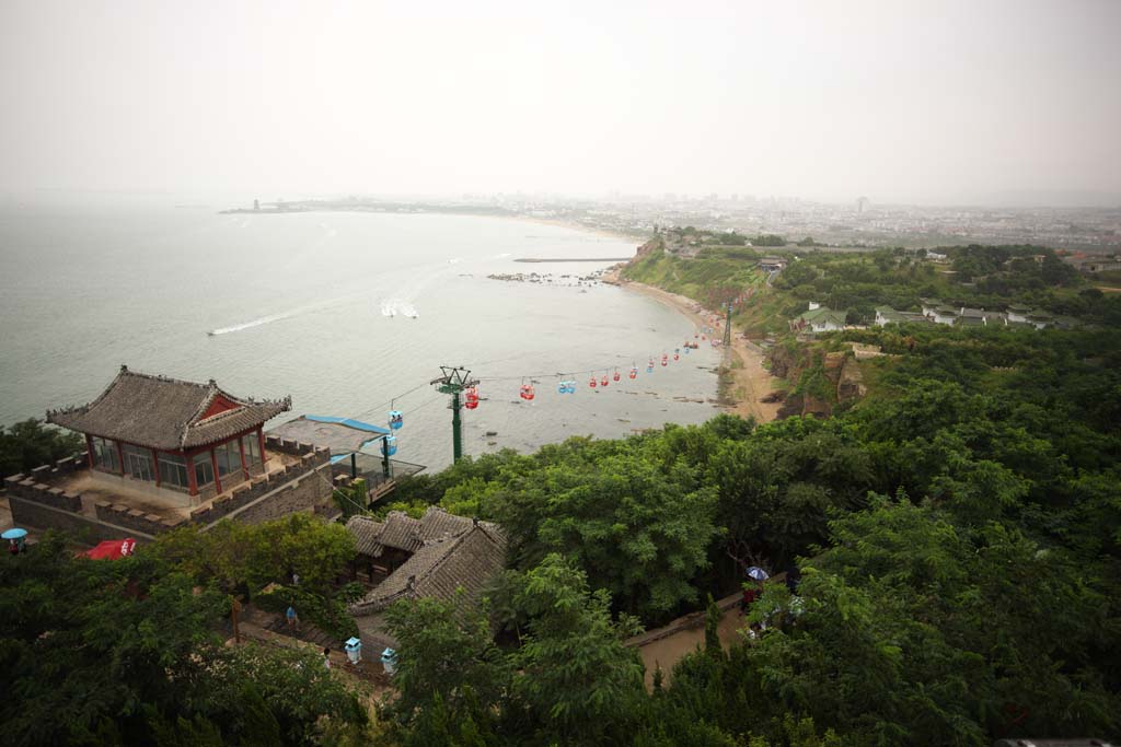 fotografia, materiale, libero il panorama, dipinga, fotografia di scorta,Padiglione di Penglai, miraggio, edificio alto, Cibo cinese, facendo il turista macchia