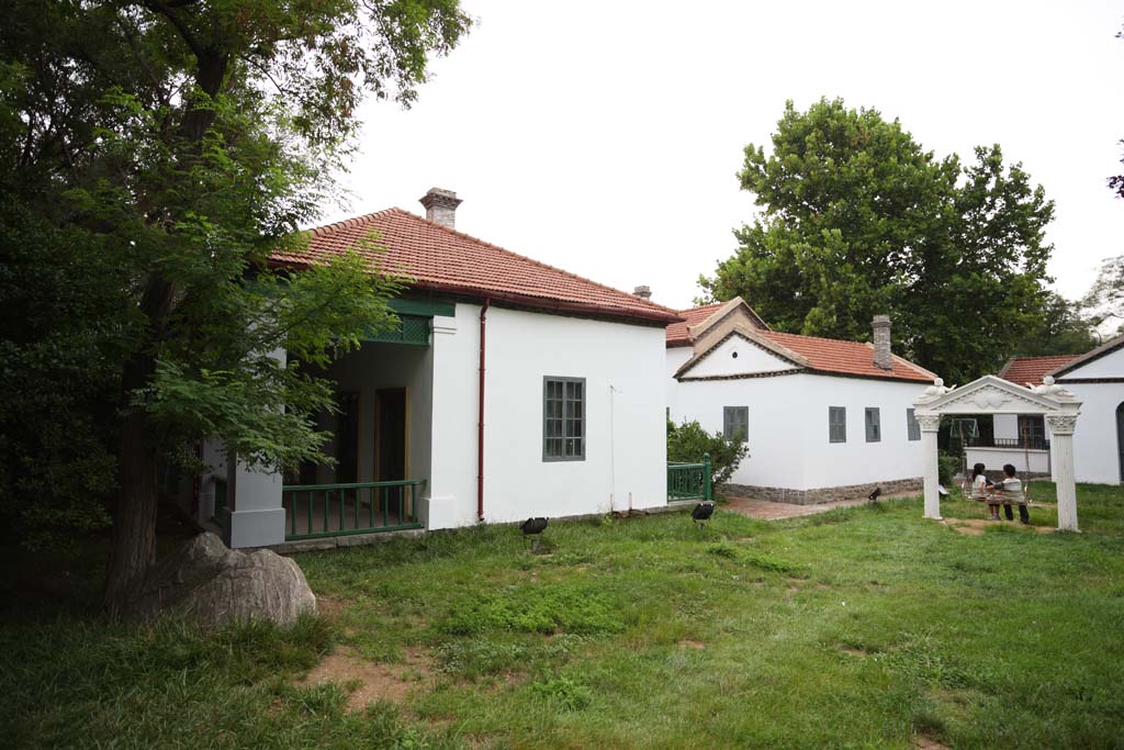 foto,tela,gratis,paisaje,fotografa,idea,Monte. Consulado del parque de Yantai, Sitio de turismo, Arquitectura moderna, Tienda de recuerdo, Centro vacacional