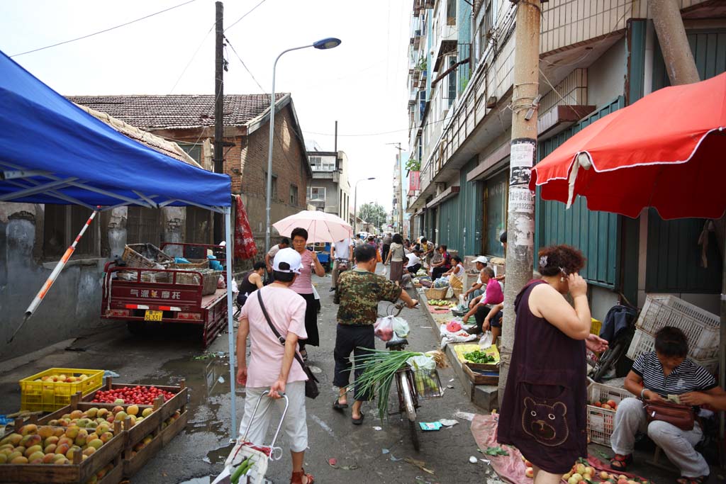 fotografia, materiale, libero il panorama, dipinga, fotografia di scorta,Un mercato di profitto rosso e profondo, mercato, stalla stradale, Facendo compere, Vita