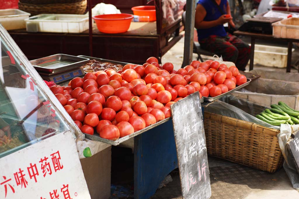 fotografia, materiale, libero il panorama, dipinga, fotografia di scorta,Un mercato di profitto rosso e profondo, mercato, stalla stradale, Facendo compere, Vita