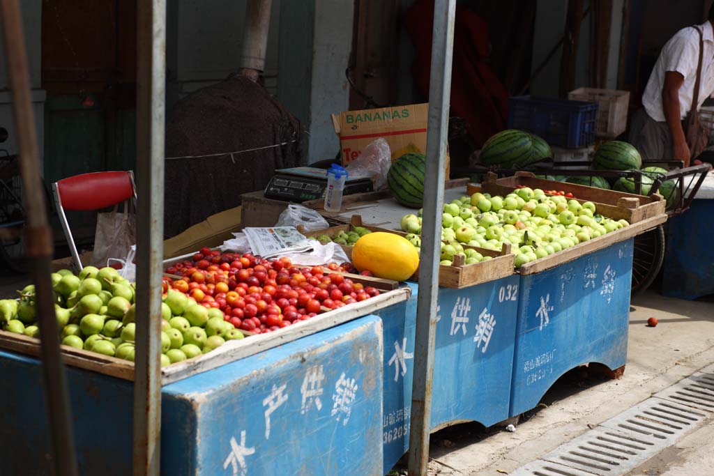 foto,tela,gratis,paisaje,fotografa,idea,Un mercado de ganancia rojo hondo, Mercado, Compartimiento de calle, Compras, Vida