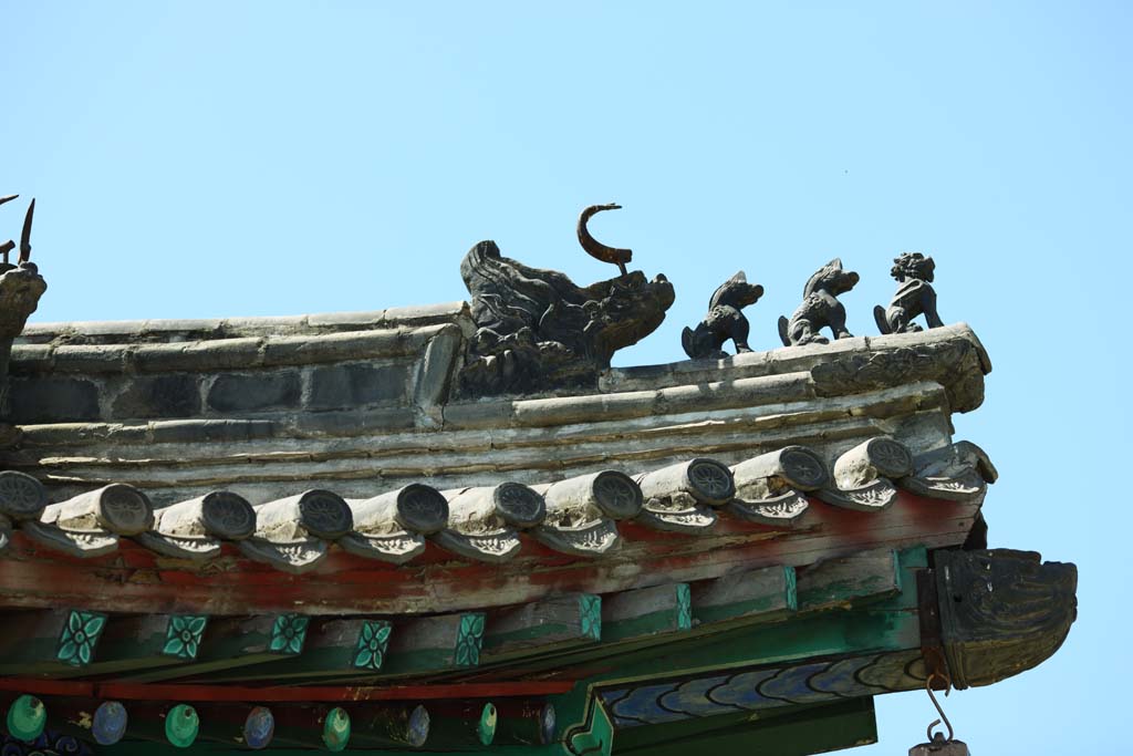 photo,material,free,landscape,picture,stock photo,Creative Commons,Summering mountain cottage Yongyou temple, dragon, , race beast, Ch'ing