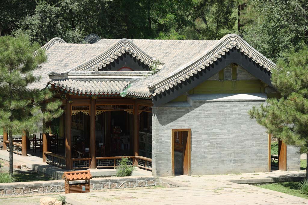 photo, la matire, libre, amnage, dcrivez, photo de la rserve,Xiangyuanyiqing de la petite maison de la montagne de Summering, Un arbre, Posie, le Kanayama, Ch'ing