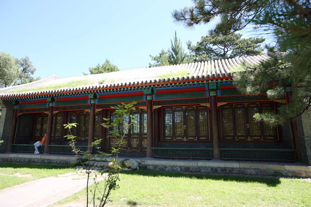 photo,material,free,landscape,picture,stock photo,Creative Commons,A summering mountain cottage, I am wooden, Rich coloring, Light of the moon Jiang voice Island, Ch'ing