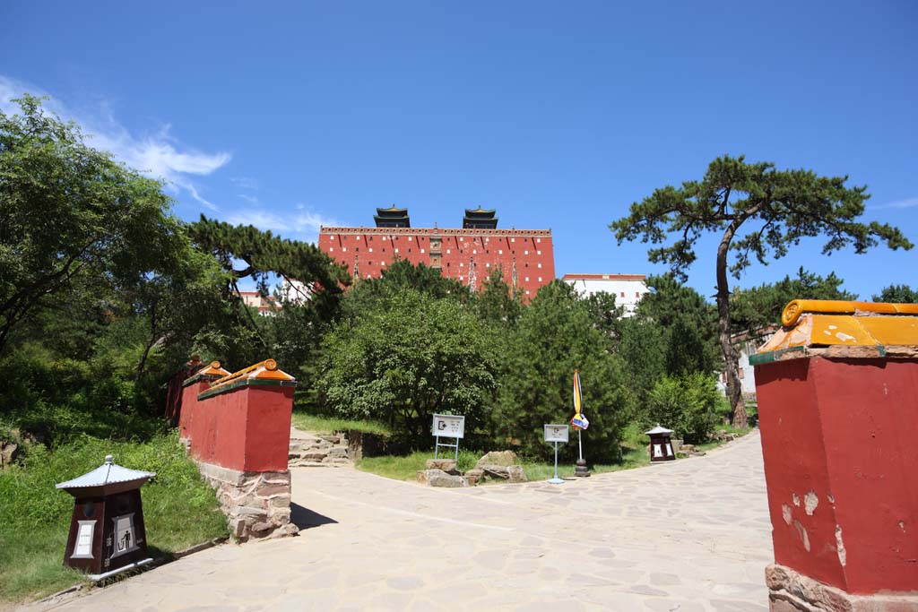 fotografia, materiale, libero il panorama, dipinga, fotografia di scorta,Putuo Zongcheng il tempio, Tibet, Chaitya, Io sono splendido, Rosso e bianco