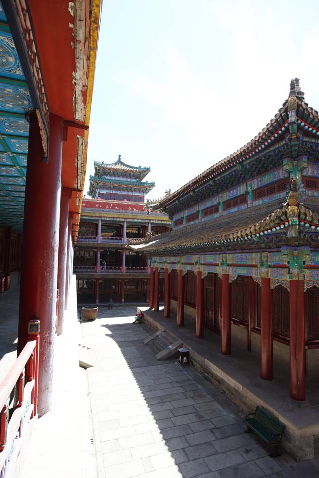 fotografia, materiale, libero il panorama, dipinga, fotografia di scorta,Putuo Zongcheng il tempio, Tibet, Chaitya, Faith, Colorante Ricco