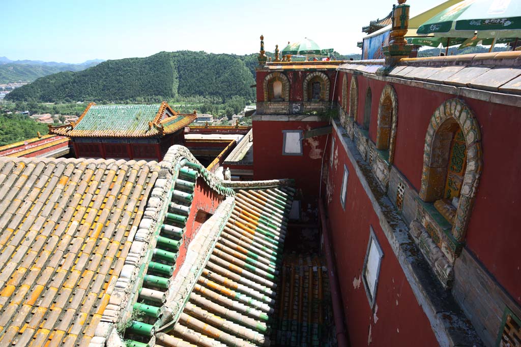 Foto, materieel, vrij, landschap, schilderstuk, bevoorraden foto,Putuo Zongcheng Temple, Tibet, Chaitya, Trouw, Rijke kleurend