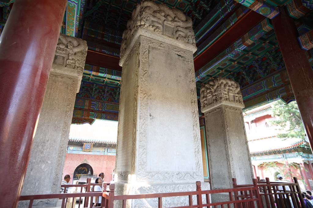 Foto, materiell, befreit, Landschaft, Bild, hat Foto auf Lager,Puning-Tempel Monumentelaube, groe Statue von Buddha Tempel, Chaitya, Faith, Monument