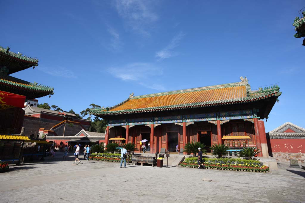 Foto, materiell, befreit, Landschaft, Bild, hat Foto auf Lager,Puning-Tempel, groe Statue von Buddha Tempel, Chaitya, Faith, erzrnen Sie Halter