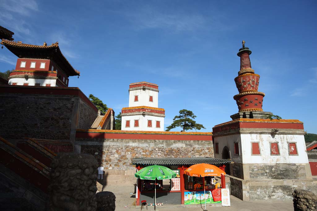 Foto, materieel, vrij, landschap, schilderstuk, bevoorraden foto,Puning tempel, Groot standbeeld van De boeddha tempel, Chaitya, Trouw, Tibetaan Boeddhisme