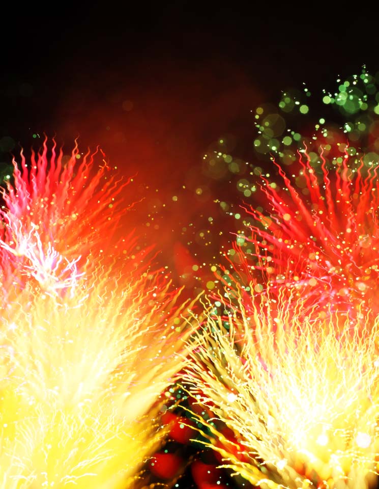 Foto, materiell, befreit, Landschaft, Bild, hat Foto auf Lager,Tama-Fluss Feuerwerk Demonstration, Das Starten von Feuerwerk, natrliche Szene oder Gegenstand, der poetischen Charme der Jahreszeit des Sommers hinzufgt, Signalfeuer, Helligkeit