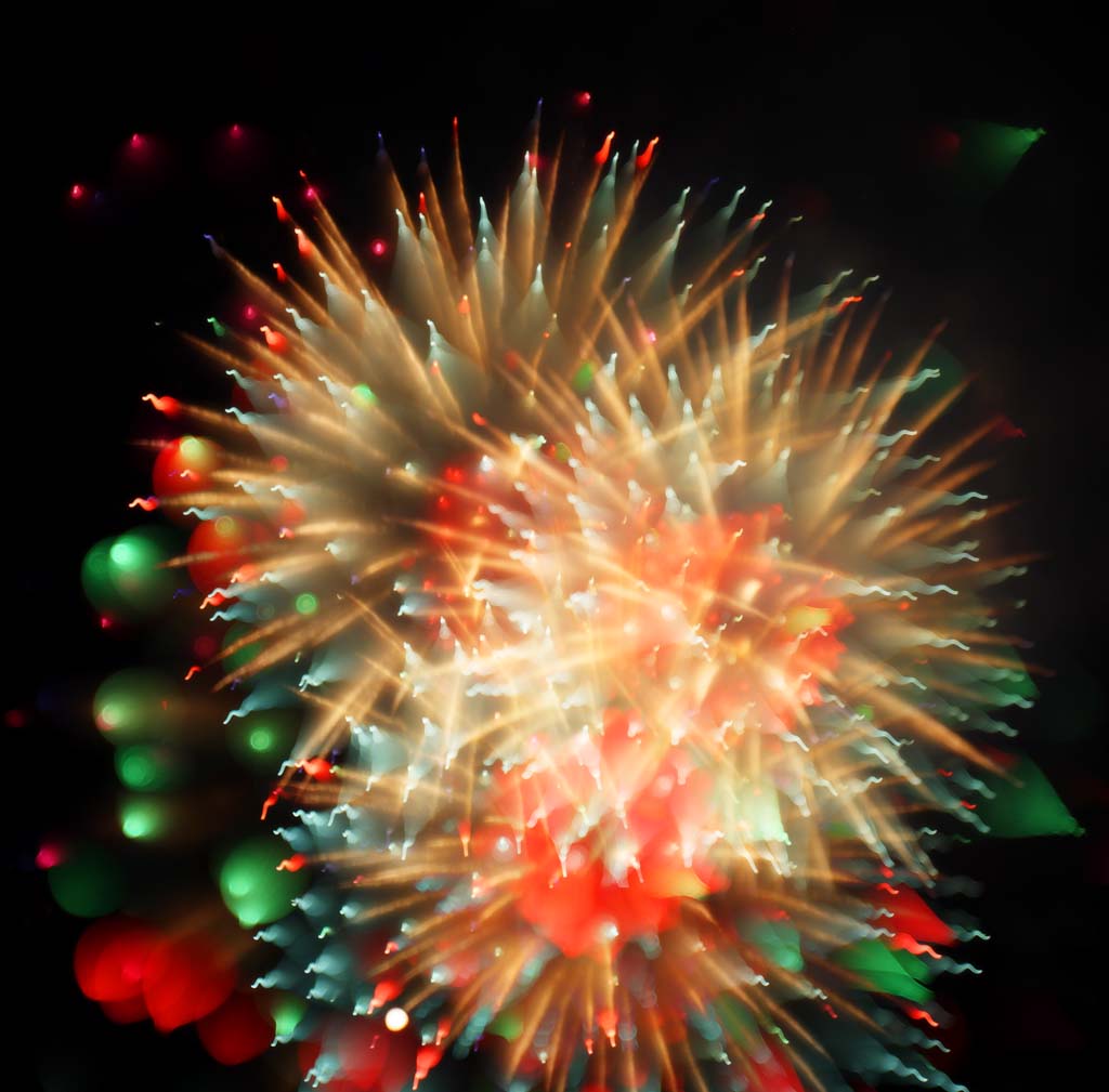 fotografia, materiale, libero il panorama, dipinga, fotografia di scorta,Mostra di fuochi artificiali di fiume di Tama, Fuoco artificiale che lanciano, la naturale scena od oggetto che aggiungono fascino poetico alla stagione dell'estate, Segnali fuoco, Luminosit