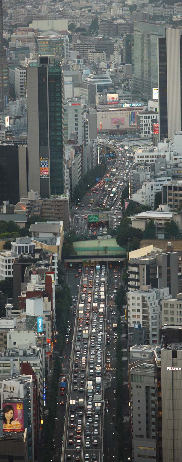 Foto, materieel, vrij, landschap, schilderstuk, bevoorraden foto,Volgens Roppongi, Shibuya, Verkeersopstopping, Auto, Verkeer