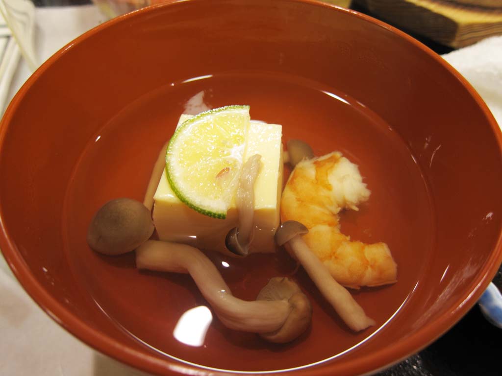 fotografia, material, livra, ajardine, imagine, proveja fotografia,Sopa, Comida japonesa, champignon, lagosta, Tofu