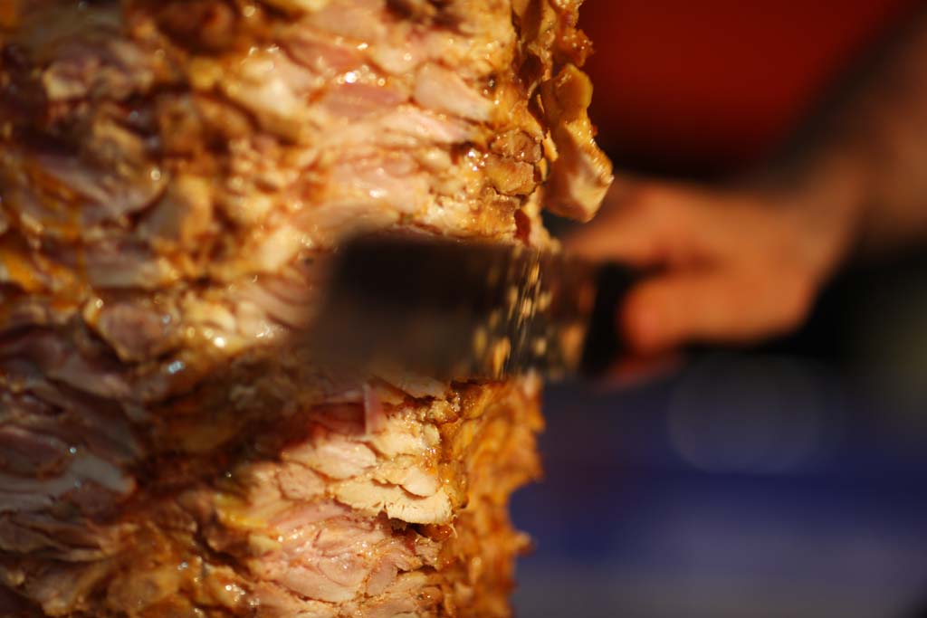 fotografia, materiale, libero il panorama, dipinga, fotografia di scorta,spiedino di carne e verdure, Carne, coltello, Io taglio esso e lo calo, correttamente