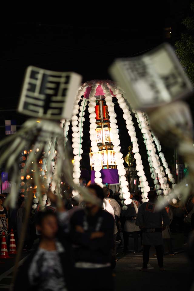 fotografia, materiale, libero il panorama, dipinga, fotografia di scorta,Servizio commemorativo buddista molte lampade, torre per Taho-nyorai, Molti splendono, linea, fiore artificiale