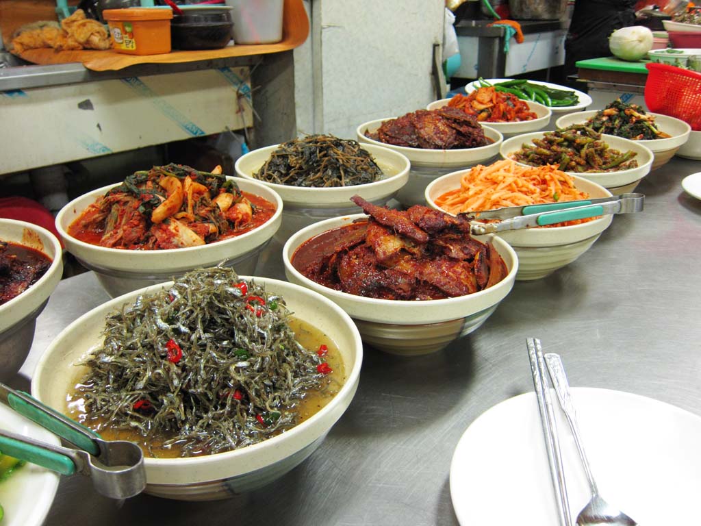 Foto, materiell, befreit, Landschaft, Bild, hat Foto auf Lager,Gyeongju-Markt, Kimchi, Das Bebauen eines Reisfeldfeldes, Essiggurke, Fisch