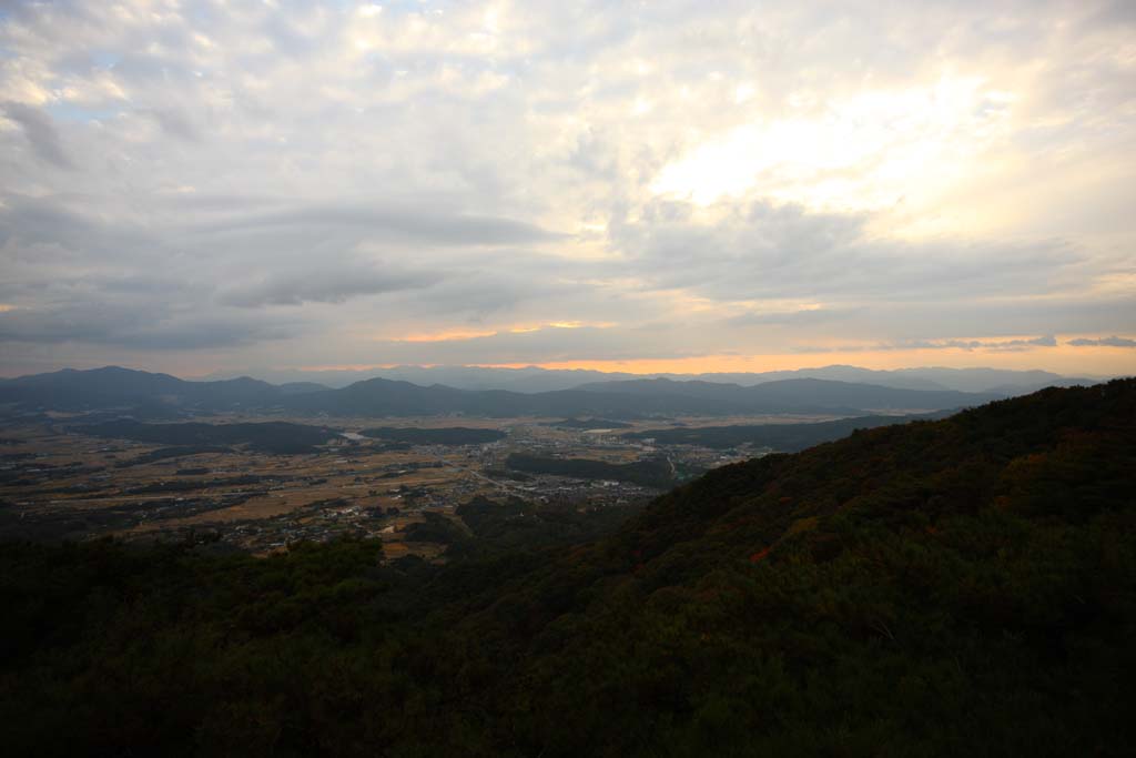 foto,tela,gratis,paisaje,fotografa,idea,Gyeongju, Arrozal, Nube, De noche, Pueblo