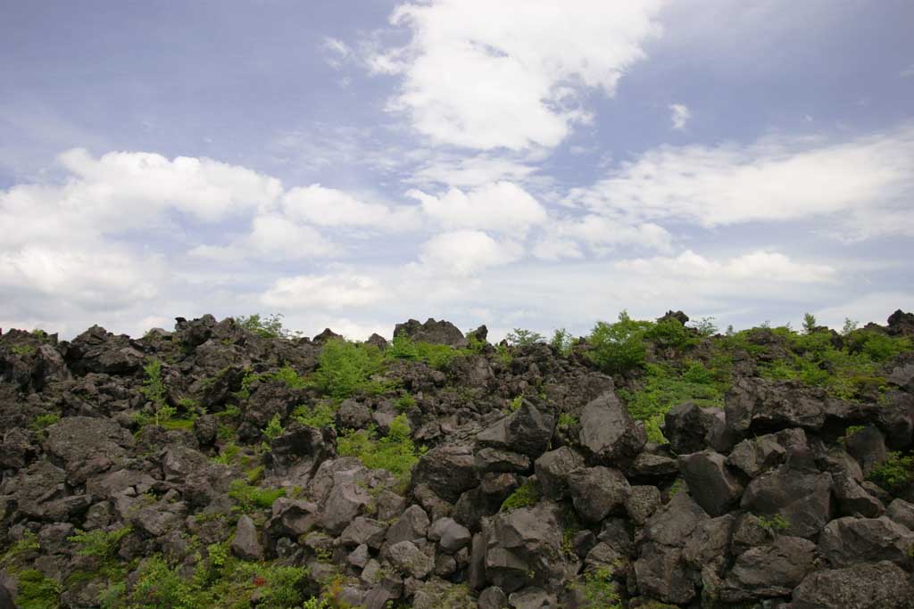 Foto, materiell, befreit, Landschaft, Bild, hat Foto auf Lager,Blauer Himmel und Lava, blauer Himmel, Lava, Stein, Wolke