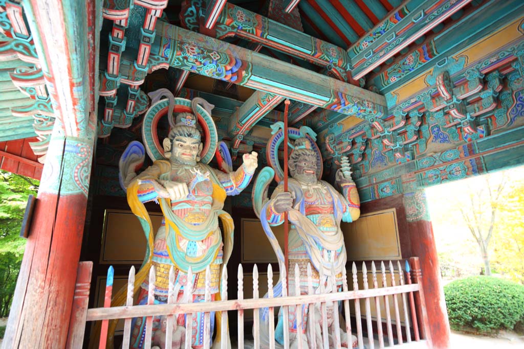 fotografia, materiale, libero il panorama, dipinga, fotografia di scorta,Il tempio di terra del Budda Quattro cancello di Devas, Immagine buddista, Colorante Ricco, divinit custode, modello