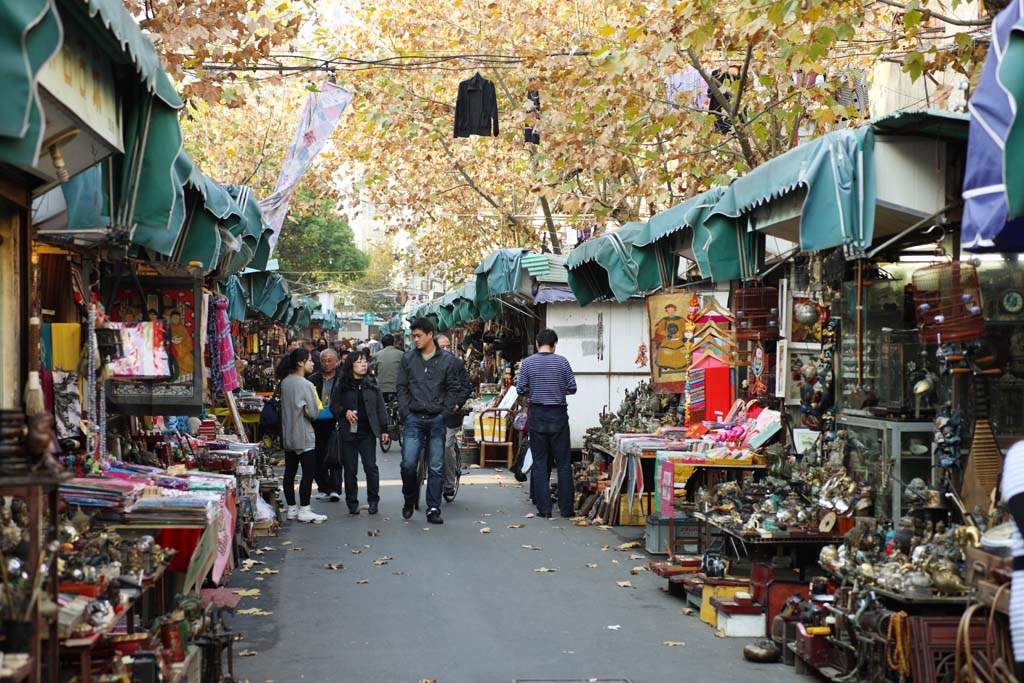 foto,tela,gratis,paisaje,fotografa,idea,Una calle de curiosidad, Tienda, Un anciano, rbol de zona lateral de camino, Trabajo del arte