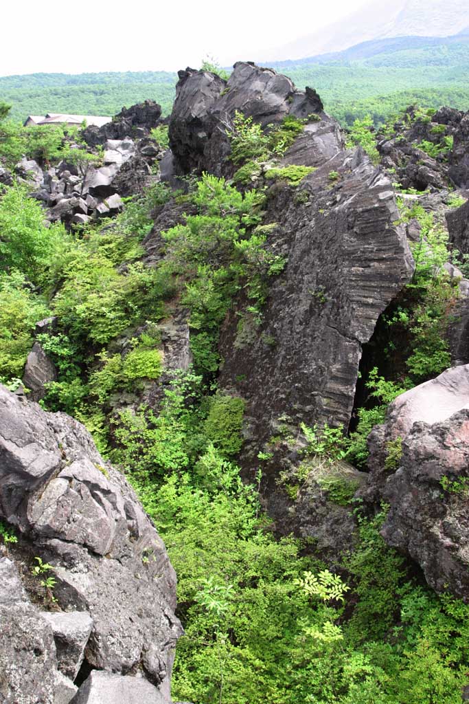 Foto, materieel, vrij, landschap, schilderstuk, bevoorraden foto,Afgrond van de lava, Berg, Lava, Rots, 