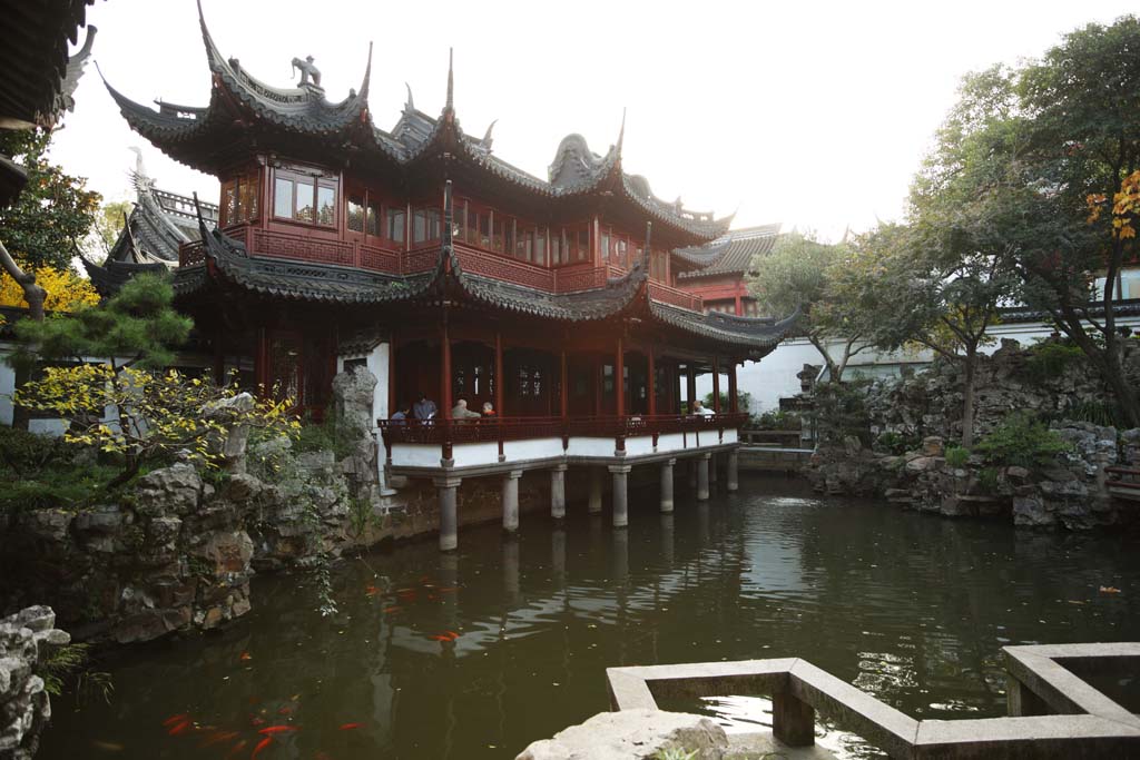 Foto, materiell, befreit, Landschaft, Bild, hat Foto auf Lager,Mt. YuGarden Befehlstempel, Joss Hausgarten, , Chinesischer Essensstil, Chinesisches Gebude