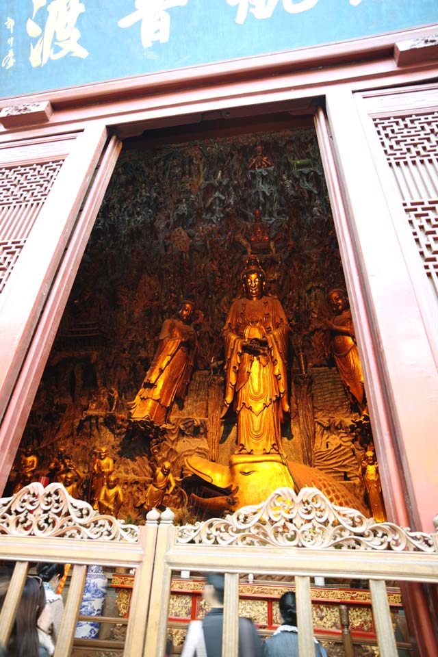 fotografia, materiale, libero il panorama, dipinga, fotografia di scorta,Hangzhou Lingying il tempio, Buddismo, Immagine buddista, Oro, Faith