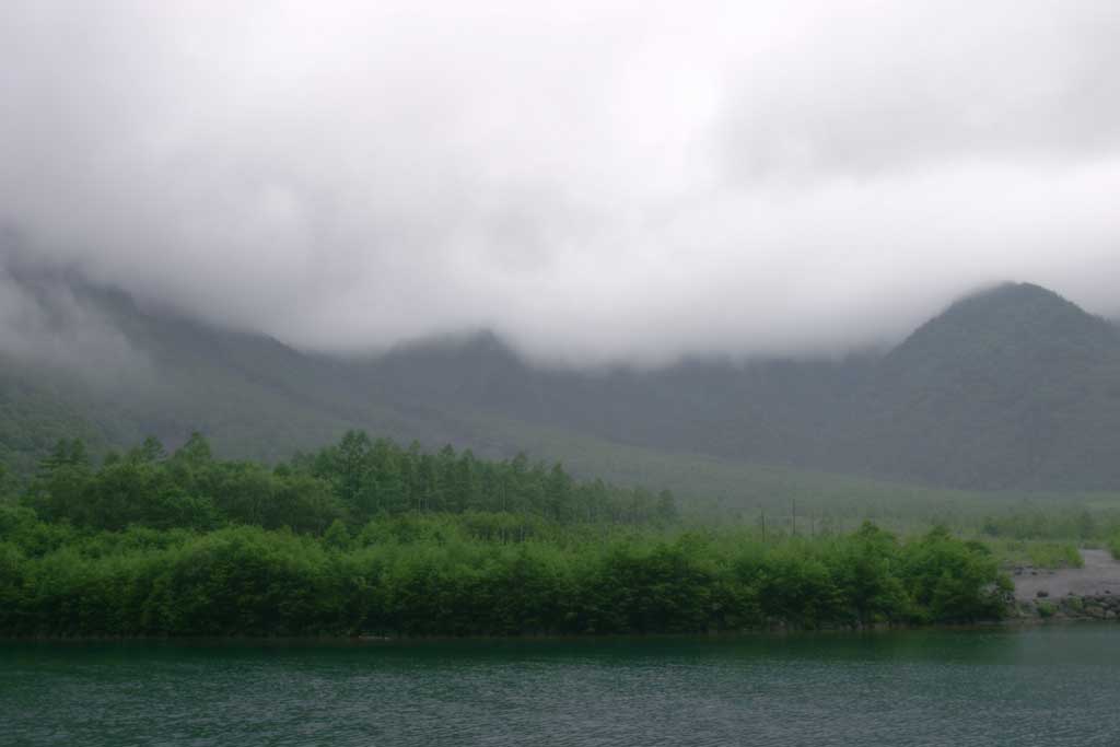 fotografia, materiale, libero il panorama, dipinga, fotografia di scorta,Taisho stagna e nube, nube, stagno, boschetto, montagna