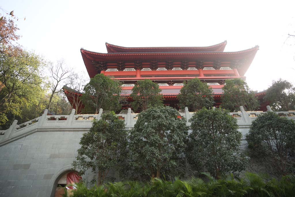 photo,material,free,landscape,picture,stock photo,Creative Commons,Jingci Temple, I am painted in red, Chaitya, finished duke, Ten Saiko views