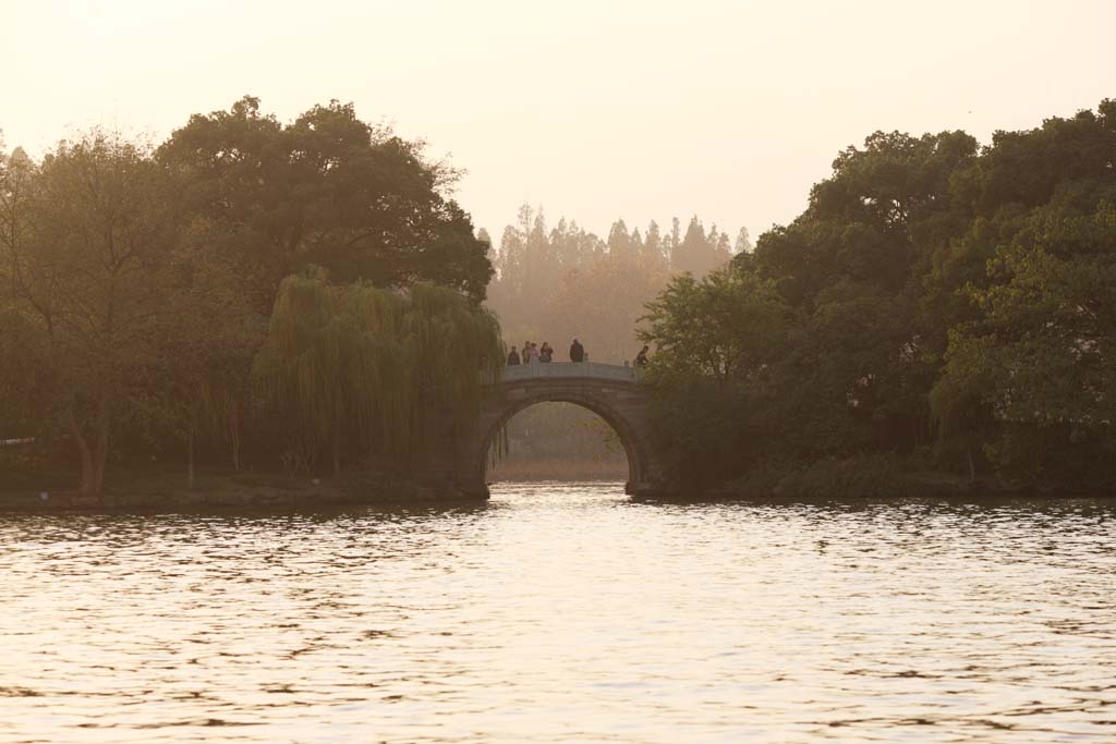 foto,tela,gratis,paisaje,fotografa,idea,Lago de xi - hu, Superficie de un lago, Saiko, Turista, Sauce