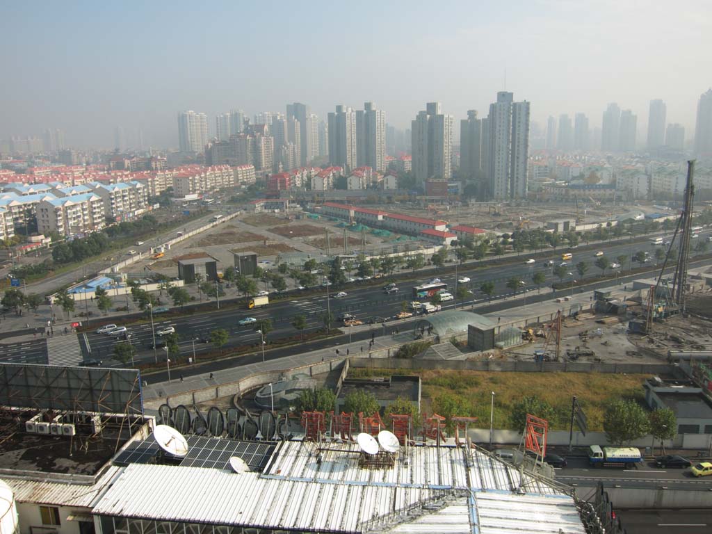 Foto, materieel, vrij, landschap, schilderstuk, bevoorraden foto,De Ura naar het oosten, Hoogbouw, Smog, Straat, Hoog huis