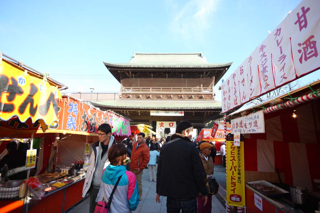 photo,material,free,landscape,picture,stock photo,Creative Commons,Kawasakidaishi, New Year's visit to a Shinto shrine, I roast a cuttlefish, Roast giblets, The immovable bar exam