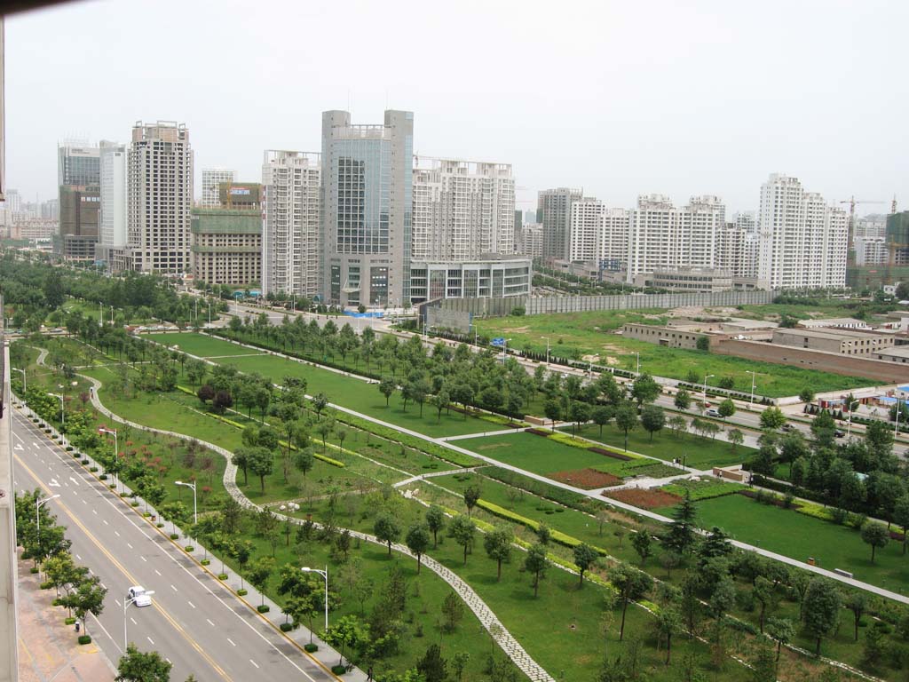 Foto, materieel, vrij, landschap, schilderstuk, bevoorraden foto,Een stad van Xi'an, Park, Gebouw, Een appartement, Wandelweg