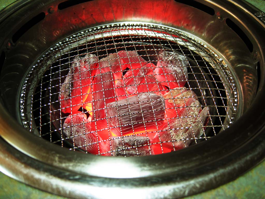photo,material,free,landscape,picture,stock photo,Creative Commons,A charcoal fire cooker, Charcoal, charcoal fire, Smokelessness, Korean food