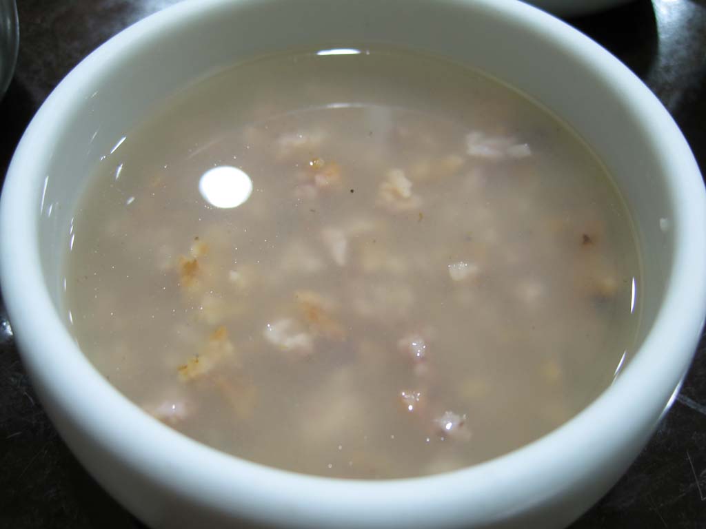 Foto, materiell, befreit, Landschaft, Bild, hat Foto auf Lager,Korea setzte sich Mahlzeit, Suppe, Das Getreide, traditionelle Schssel, Koreanisches Essen