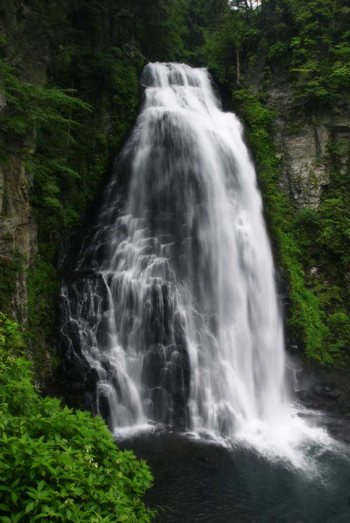 photo,material,free,landscape,picture,stock photo,Creative Commons,Bandokoro-otaki Falls, waterfall, water, river, splash