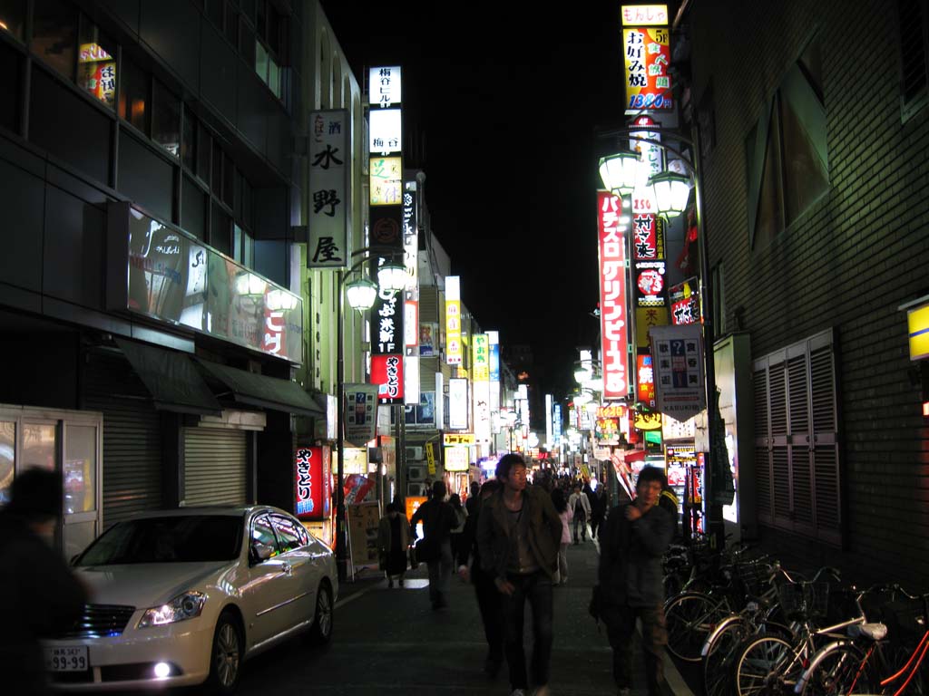 Foto, materieel, vrij, landschap, schilderstuk, bevoorraden foto,Kabukicho, Illumineringen, Kabukicho, Signboard, Benedenstad