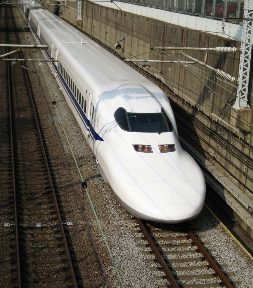 photo,material,free,landscape,picture,stock photo,Creative Commons,The Tokaido Shinkansen, The Shinkansen, 700 system, wish, track