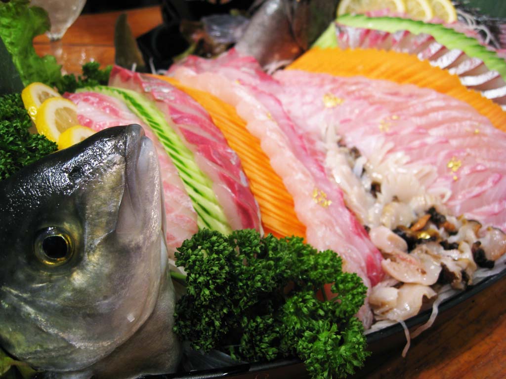 photo,material,free,landscape,picture,stock photo,Creative Commons,Korea sashimi, Sashimi, straight fish, structure, shellfish