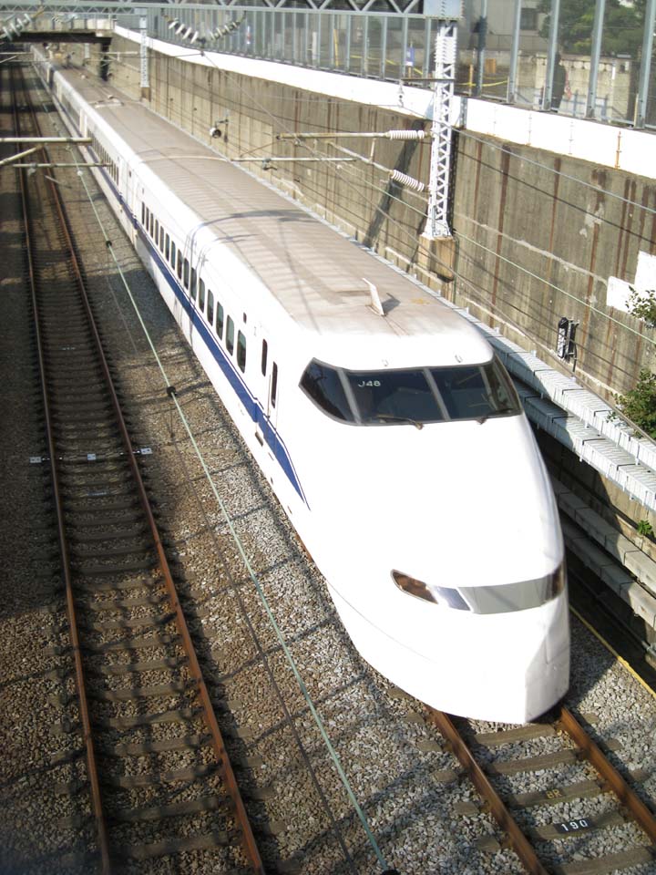 fotografia, material, livra, ajardine, imagine, proveja fotografia,O Tokaido Shinkansen, O Shinkansen, 300 sistema, Um eco, rasto