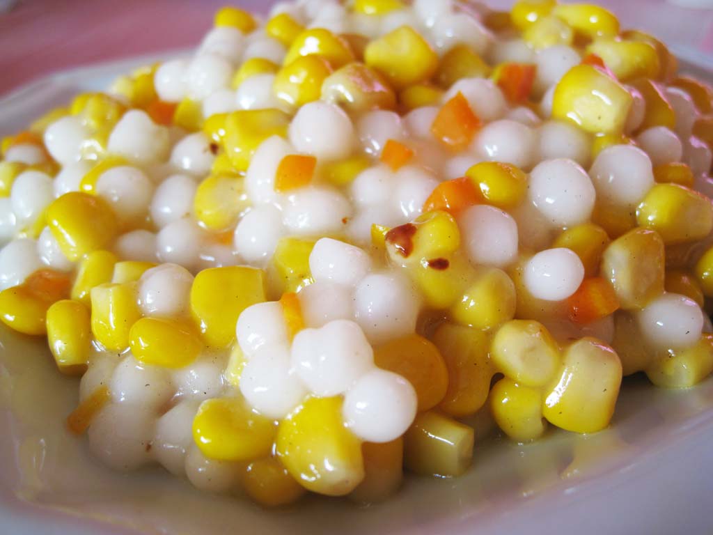 photo,material,free,landscape,picture,stock photo,Creative Commons,Corn cooking, Chinese food, white ball, carrot, I become calm