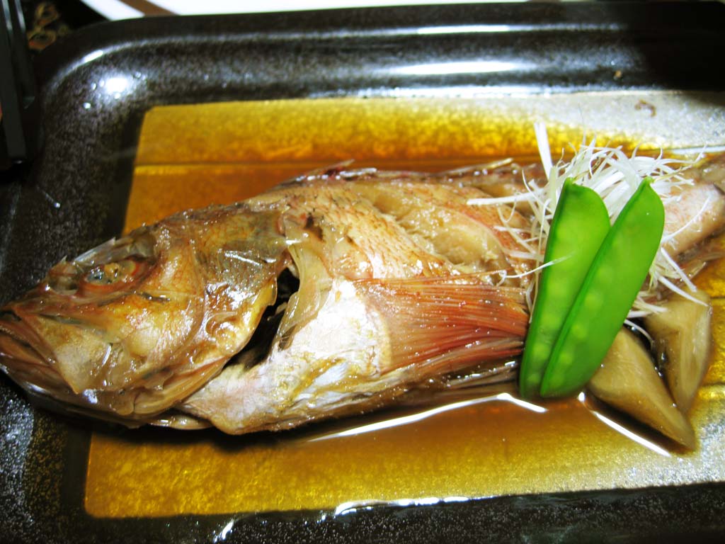 fotografia, material, livra, ajardine, imagine, proveja fotografia,Fervido e peixe temperado ou legume, peixe, Fervido e peixe temperado ou legume, ervilha de campo, Comida japonesa