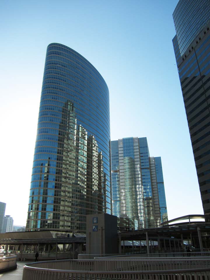 photo, la matire, libre, amnage, dcrivez, photo de la rserve,Construisant groupe de Shinagawa, btiment de tour, Dveloppement, ciel bleu, immeuble de bureaux